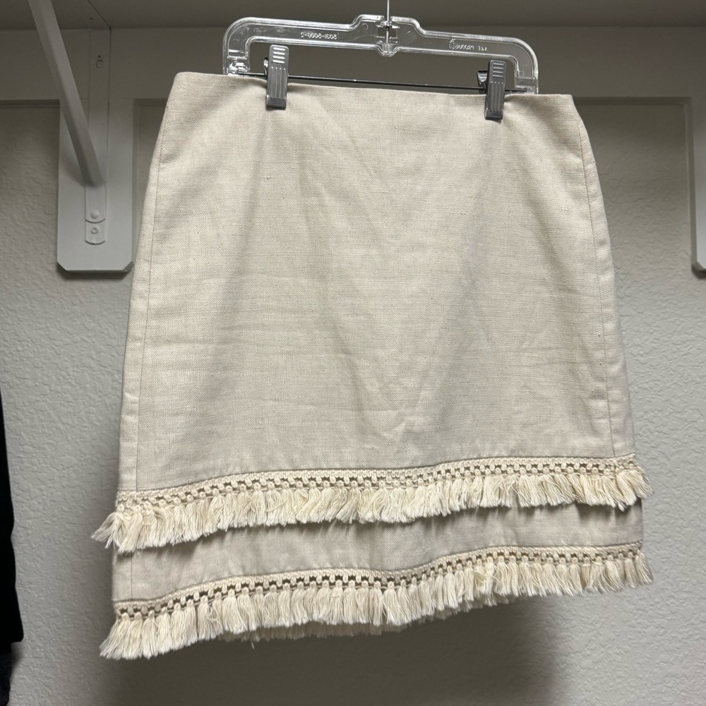 LOFT linen mini skirt